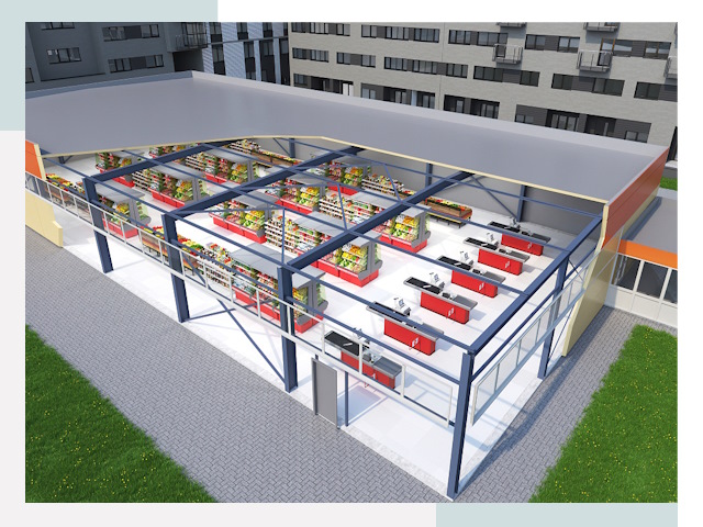 Строительство магазинов в Одинцово от 621 руб. за м²