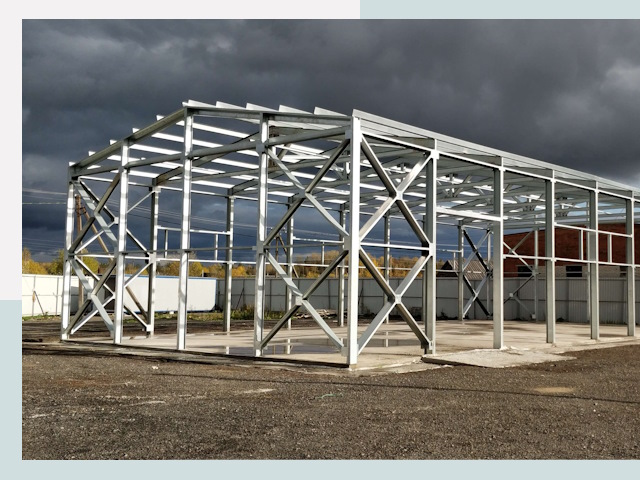 Двускатные ангары в Одинцово от 621 руб. за квадрат