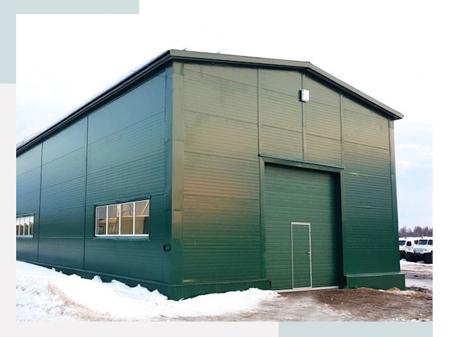 Двускатные ангары в Одинцове