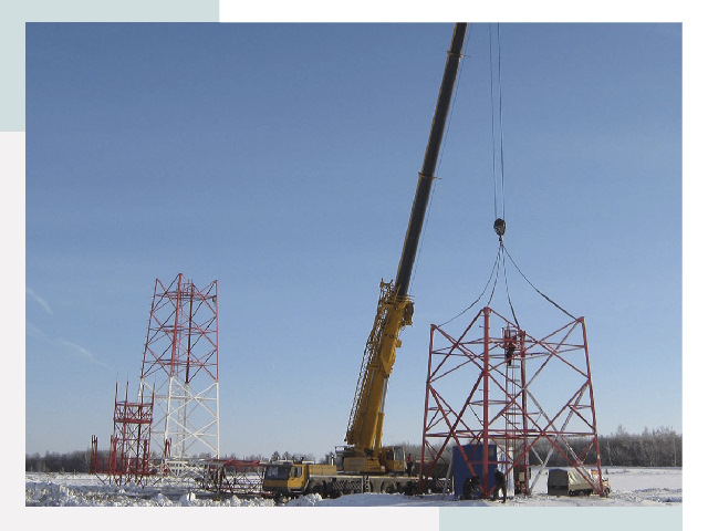 Монтаж вышек связи в Одинцове