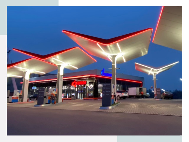 Навесы для АЗС в Одинцове