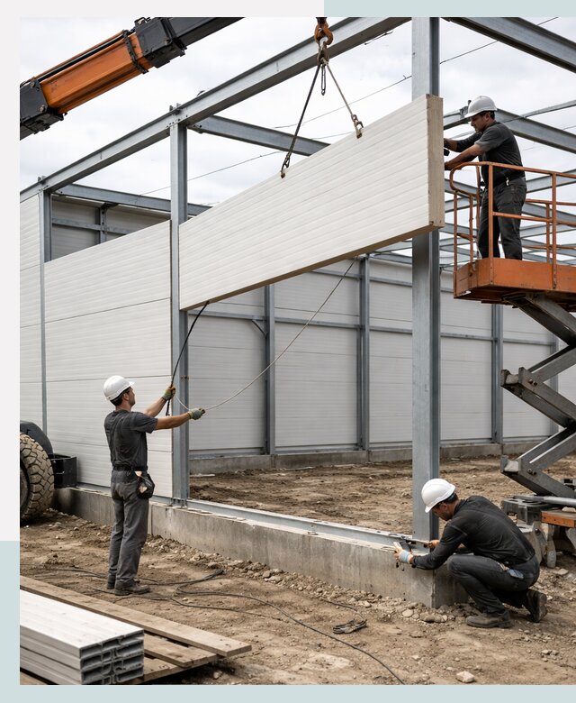 Строительство складов из сэндвич панелей в Одинцове под ключ