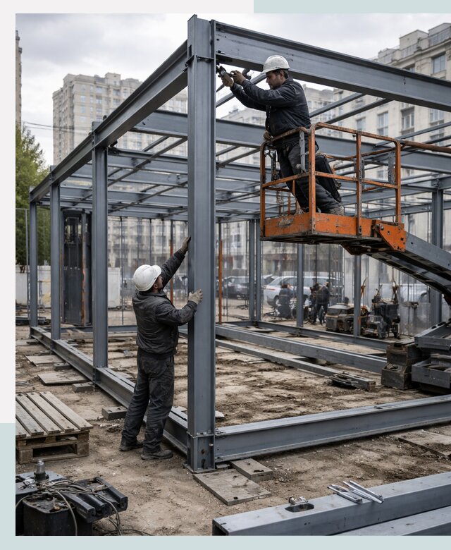 Строительство и монтаж торговых павильонов под ключ в Одинцове